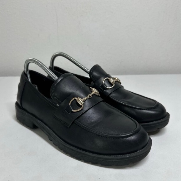 Sincerely Jules Women’s Black Leather Loafers - Picture 1 of 1
